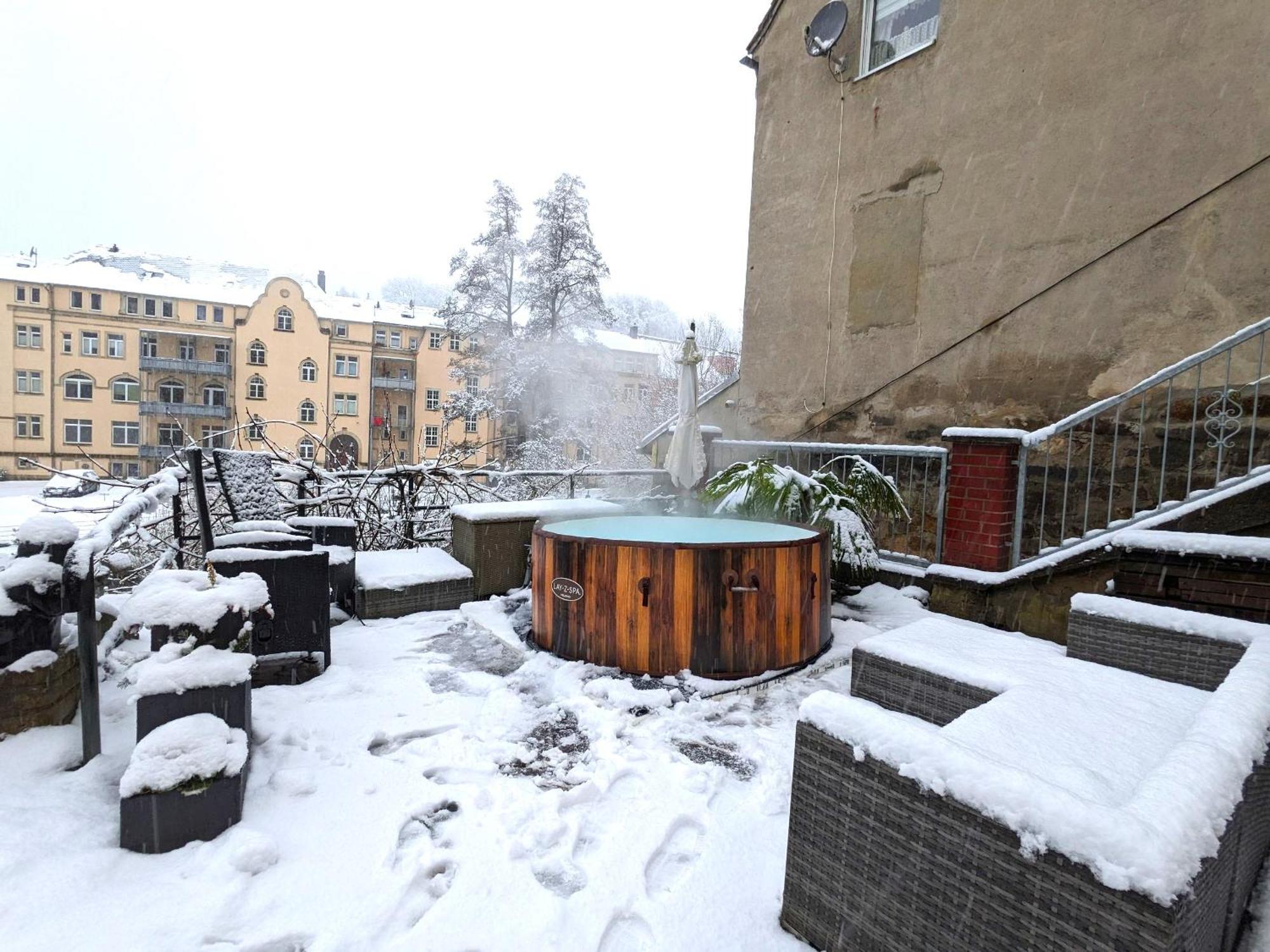 Uo - Urlaubsmagie - Helle Wohnung,Sauna,Whirlpool Sebnitz Bagian luar foto