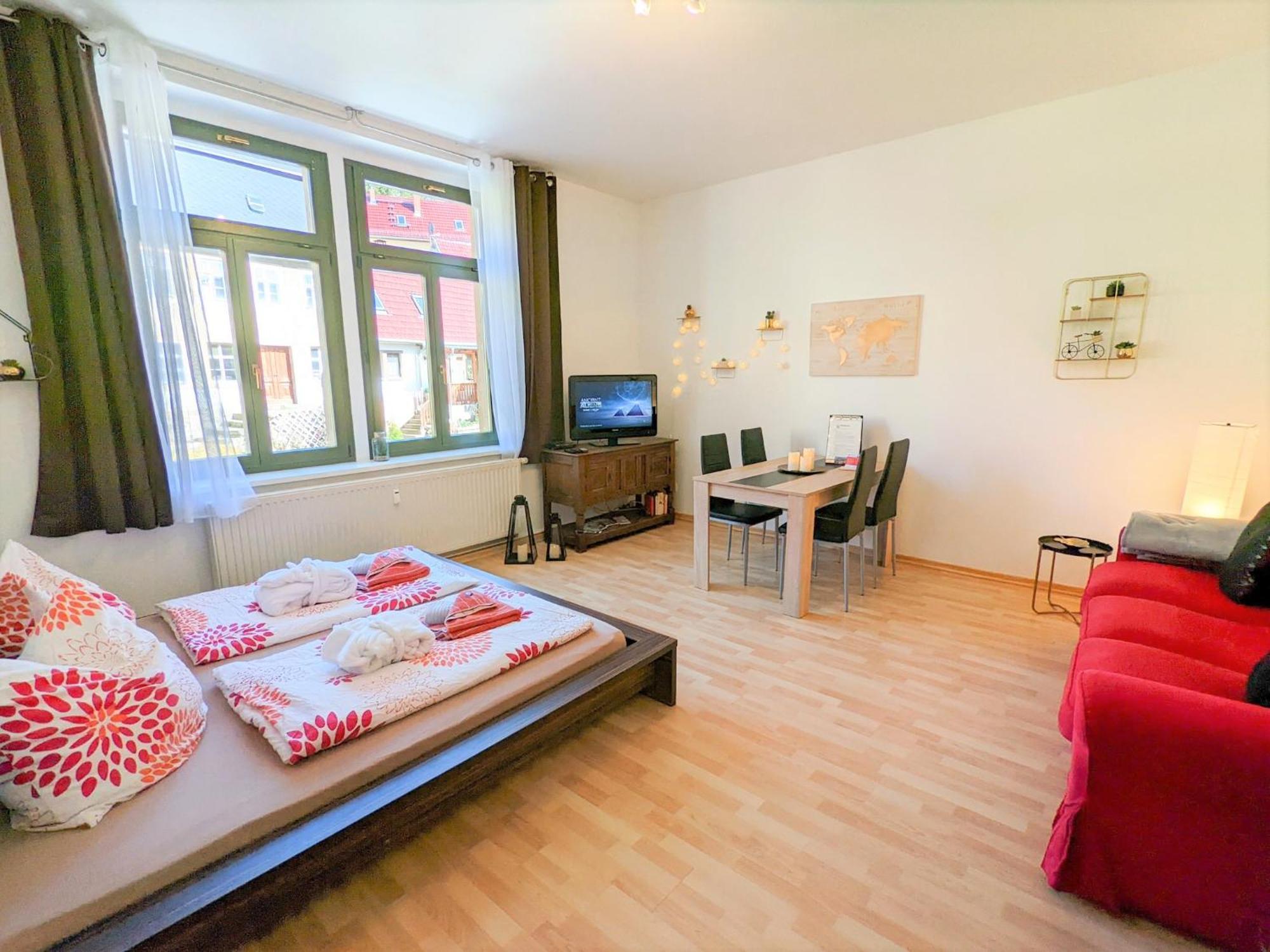 Uo - Urlaubsmagie - Helle Wohnung,Sauna,Whirlpool Sebnitz Bagian luar foto