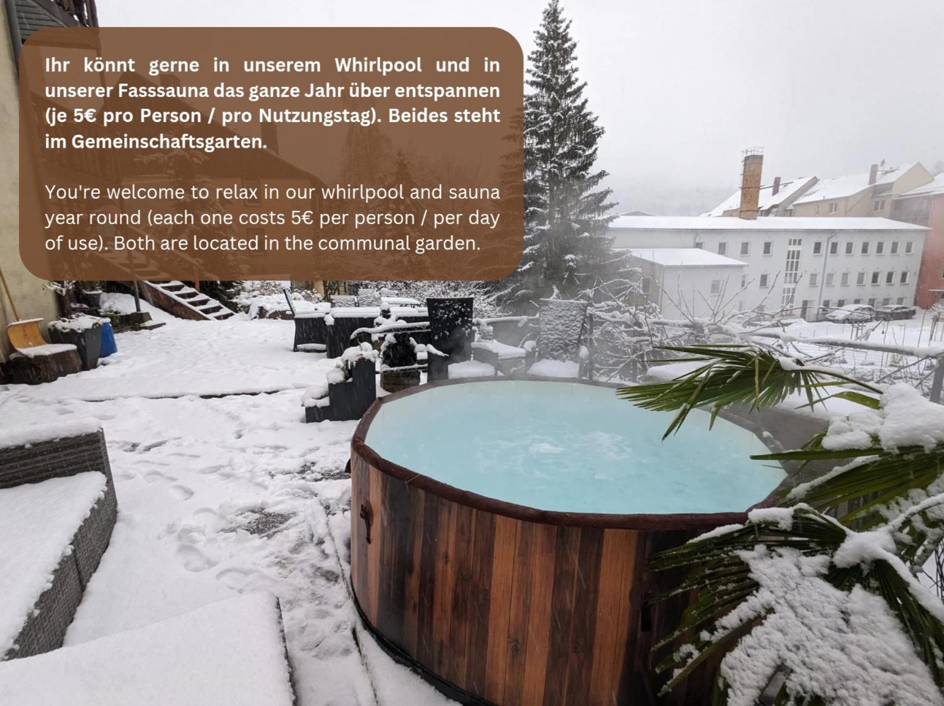 Uo - Urlaubsmagie - Helle Wohnung,Sauna,Whirlpool Sebnitz Bagian luar foto